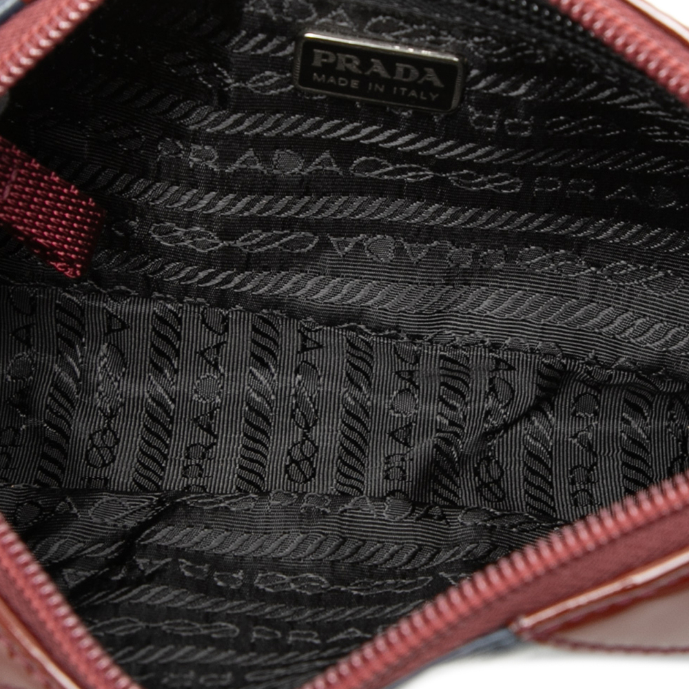 Pre-Loved Prada Patent Trimmed Vitello Drive Crossbody - Picture 4 of 10
